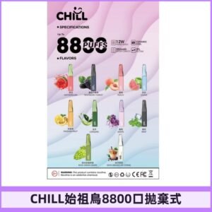 CHILL始祖鳥電子煙鴨嘴獸拋棄式8800口 一次性8ml大容量煙油