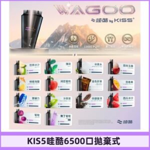 Kis5電子煙 Kiss拋棄式哇酷|WAGOO6500口一次性電子煙