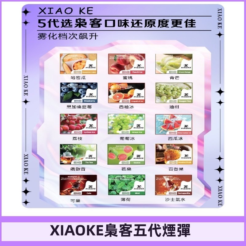 梟客五代煙彈|XIAOKE可替換式電子煙|通用Relx6代|ILIA五代主機